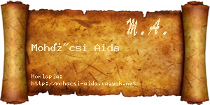 Mohácsi Aida névjegykártya